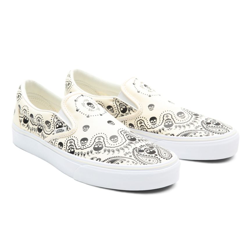 Vans Bandana Classic Slip-On Kengät Valkoinen | VN823A6CR02