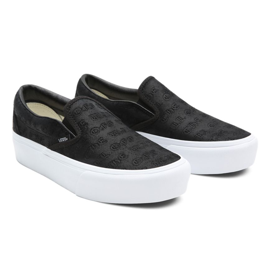 Vans Deboss OTW Classic Slip-On Platform Kengät Mustat | VN469J5CC33